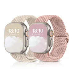 【新着商品】45mm 49mm 44mm 42mm Apple Watch ナイロン【2枚セット】バンド 46mm 編み込み スポーツ アップルウォッチベルト Series 10 9 バンド 8 7 6 5 4 アップルウォッチ 3 2 1 /SE/SE 2/