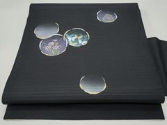 夏の付け下げ 紺色 末仕立て品 - メルカリ