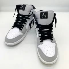 NIKE ナイキ スニーカー AIR JORDAN 1 エアジョーダン1 MID ミッド 554724-092 ハイカット スポーツ メンズ 28cm グレー 靴 DF16663■