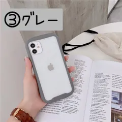 iPhone クリアケース 透明 おしゃれ iPhone7 8 SE2 グレー
