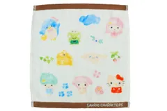 マル 送料無料  サンリオキャラクター ウォッシュタオル ブルー  ナチュラルフォレスト  ハローキティ  マイメロディー  シナモロール  リトルツインスターズ  キキララ  ポムポムプリン  タキシードサム  サンリオ  キャラ  タオル  たおる  か
