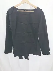 ◇ Θ H&M エイチアンドエム シンプル 長袖 ブラウス カットソー サイズ38 ブラック レディース E  【1411070007773】