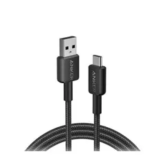 （まとめ） アンカージャパン ANKER 322 USB-C＆USB-A ケーブル（USB2.0対応） 1.8m ブラック A81H6N11 1本 【×2セット】