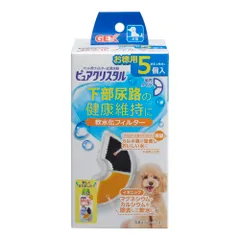 （まとめ買い）GEX（ジェックス） ピュアクリスタル 軟水化フィルター 半円 犬用 5個入 ペット用品 【×3セット】