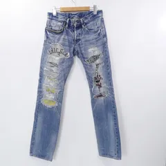 【姫路東店】 中古 HYSTERIC GLAMOUR | ヒステリックグラマー デニムパンツ CPR加工リペアクラッシュスタッズデニム 0204AP06 【107】