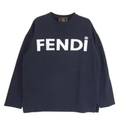 FENDI フェンディ フロント ロゴトレーナー スウェット ネイビー系 42【中古】のサムネイル