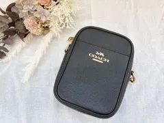 コーチ COACH レザー クロスボディ ショルダーバッグ 黒