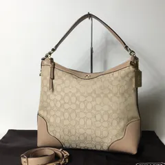 2508-219｜コーチ シグネチャー 2WAYショルダーバッグ ピンクベージュ