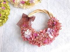 ❤︎送料込み❤︎あじさいのハーフリースnuance pink