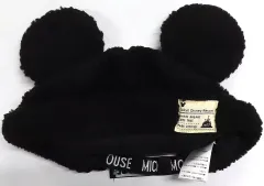 【中古】帽子 ミッキーマウス ボア製キャップ ブラック 「ディズニー」 東京ディズニーリゾート限定