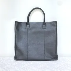 美品＊ 良品工房 職人の手作り 革のトートバッグ 黒 レディース