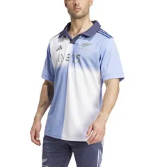 【送料無料・匿名配送】アディダス ラグビー ニュージーランド代表 オールブラックス 2024/25 トレーニング ジャージ 半袖 青・ブルー/白・ホワイト 公式モデル 日本未発売 新品