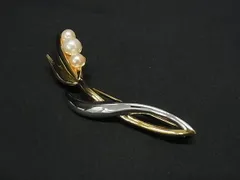 ■極美品■ NINA RICCI ニナリッチ ピンブローチ ピンバッジ アクセサリー レディース ゴールド系×シルバー系 DG4490