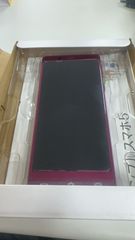 ジャンク品 SHARP シンプルスマホ5 A001SH ワインレッド