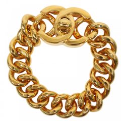 シャネル ブレスレット レディース ターンロック ヴィンテージ アクセサリー ココマーク　ココ チェーン CHANEL GP    96P ゴールド 約100.5g 美品 1996年【中古品】