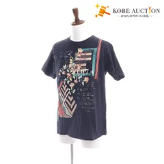 ■ ポール･スミス Tシャツ 半袖 トップス 丸首 プリント 日本製 コットン100% メンズ レディース L ダークネイビー