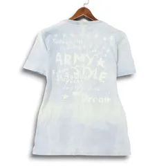 in the attic インジアティック 春夏★ USED加工 ムラ染め バックプリント 半袖 カットソー Tシャツ Sz.M メンズのサムネイル