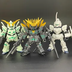 MOBILE SUIT ENSEMBLE 2.5 1.5 10 バンシィ（覚醒カラー） ユニコーンガンダム（覚醒カラー）（ユニコーンモード）  【組立済】 モビルスーツアンサンブル バンダイ ガシャポン ガチャ ガンダム　321