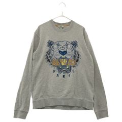 KENZO (켄조) Tiger Patch Crewneck Sweatshirt 타이거 패치 크루넥스웨트트레이너 그레이