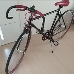 ご購入前にご連絡必須です。展示品　コッチペダル　シティサイクル　自転車160-180　赤×黒シャア専用仕様