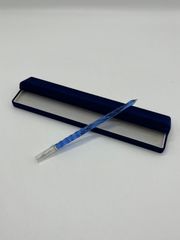 未使用品】ガラスペン 佐藤勇 作 ブルー 作家もの 希少品 レア 箱付き