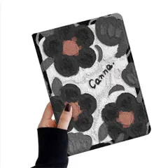 【迅速発送】iPad 第9/8/7世代 10.2インチ ケース iPadAir3 iPadPro10.5 ケース 花柄 可愛い レディース オートスリープ Apple Pencil 収納 ブック式 オリジナル 柄付き フラワー 女性Color 12