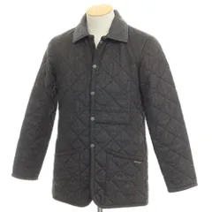 【中古】ラベンハム LAVENHAM ウールポリエステル キルティングジャケット ブルゾン グレー【サイズ34/XS】【メンズ】のサムネイル