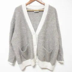 美品 24AW UNITED ARROWS ユナイテッドアローズ フォックスカシミアポケットカーディガン グレージュ レディース 古着 中古 USED