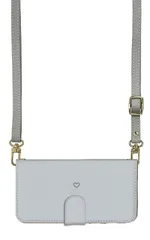 iPhone14Pro ケース 手帳型 アイフォン14 プロ スマホケース スマホショルダー レザー ストラップ ハート シンプル  かわいい 調節可能 130cm  カラー06