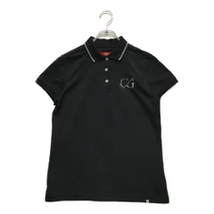 中古 レディース キャロウェイ Callaway 半袖ポロシャツ M 黒 ブラック シンプル レッドレーベル