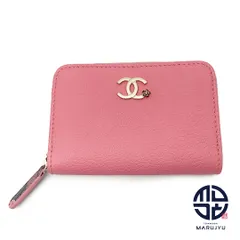 CHANEL シャネル A84199 ピンク ココマーク 内側柄あり ジッピー ジップ コインパース コインケース 小銭入れ 財布 サイフ 小物