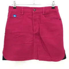 【美品】アディダス スカート ダークピンク 織生地 インナーパンツ付   レディース L/G ゴルフウェア adidas