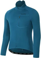 Santic(サンティック) メンズ サイクルジャージ 長袖 サイクルジャケット ウィンドブレーカー 防風 防寒 秋冬用 ネービー( ネイビー,  L)