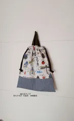 30×35サイズ☆*。昆虫たくさん  持ち手付き体操服袋  巾着袋