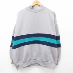 XL/古着 長袖 スウェット メンズ 00s モックネック ハイネック グレー他 24aug31 中古 スエット トレーナー トップス