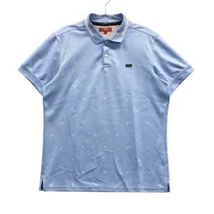 サイズ：LL CALLAWAY キャロウェイ レッドレーベル 半袖ポロシャツ 総柄 ブルー系 [240101510372] ゴルフウェア メンズ ストスト