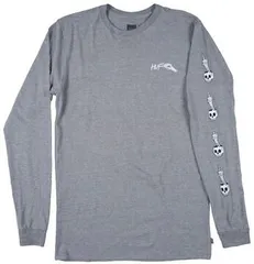 HUF X Todd Francis L/S Shirt Grey S Tシャツ 送料無料