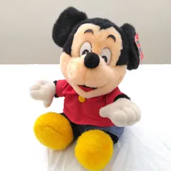 【USED】 レトロ 昭和 MICKEY KIDS ミッキーマウス ぬいぐるみ オルゴール ディズニー タグ付き ヴィンテージ ディズニー 東京ディズニーランド オルゴール ぜんまい