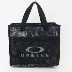 オークリー OAKLEY タグ付き SMALL TOTE ラウンドバッグ カートバッグ ゴルフ ミニ トート ペイズリー柄 黒 ブラック 鞄のサムネイル