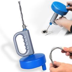 Cospys パイプクリーナー 3m 詰まり ワイヤー 回転式 クリーナー 排水口 洗浄 排水管 掃除 お風呂 トイレ 洗面所 修理 下水 詰まり解消 ブルー