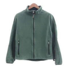 USA製 L.L.Bean エルエルビーン POLARTEC ポーラテック フルジップ フリースジャケット アウトドア グリーン (メンズ M) 中古 古着 p5767