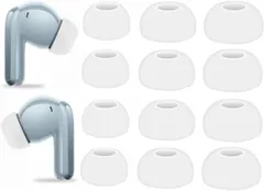 【即日発送】/4 Active Proイヤホン用 4 イヤーチップ Buds Xiaomi Buds イヤホン用 Redmi シャオミイヤホン用 Redmi イヤーピース イヤーピース イヤホン用イヤーピース シリコン製 5 3サイズ 5 3ペア / ホワイト