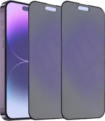 【ブルーライトカット＆アンチグレア＆覗き見防止】【2枚セット】 iPhone 14 Pro Max 用 強化 全面保護 フィルム さらさら感 アイフォン14 Pro Max 覗き見防止 プライバシー保護 ガラスフィルム アンチグレア フィルム ゲー