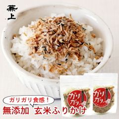兼上 ガリガリノ 玄米ふりかけ 20g×2個 スプーン付き スプーン付き 無添加 国産 ふりかけ グルテンフリー ポスト投函
