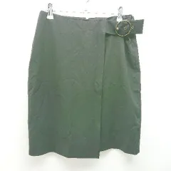 ◇ Calvin Klein シンプル ゴールドバックル バックジップ ミニ丈 台形 スカート サイズ2P ブラック レディース E 【1307040047378】のサムネイル