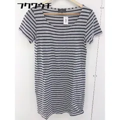 ◇ A.P.C. アー ペー セー ボーダー 半袖 ミニ ワンピース サイズ XS グレー ブラック レディース  【1109220012004】のサムネイル