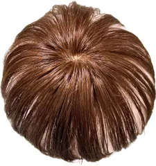 Luce brillare かつら 男性 女性 部分ウィッグ ヘアピース 人毛 部分カツラ トップピース ヘアピース ポイントウィッグ トップピース 薄毛 脱毛 ウイッグ メンズ レディース つむじ 頭頂部 人毛 ショート 国内メーカー つ [マロンブラウン]