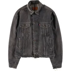 古着 90年代 リーバイス Levi's 70503 0259 ブラック デニムジャケット Gジャン イタリア製 メンズL相当 ヴィンテージ/evb010600