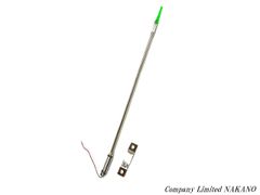 トラック用 光る ネオンコントロール棒 720mm×14mmΦ 12V グリーン &ステー100mmセット ダミーアンテナ バンパーポールのサムネイル