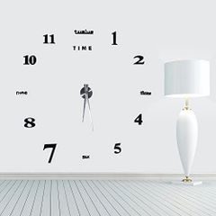 ★ 掛け時計 手作り DIY 壁時計 インテリア 室内 D ンプル 部屋装飾 簡単なおしゃれ時計 クロック ブラック 1020